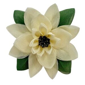 Elegant Cream Magnolia Wreath